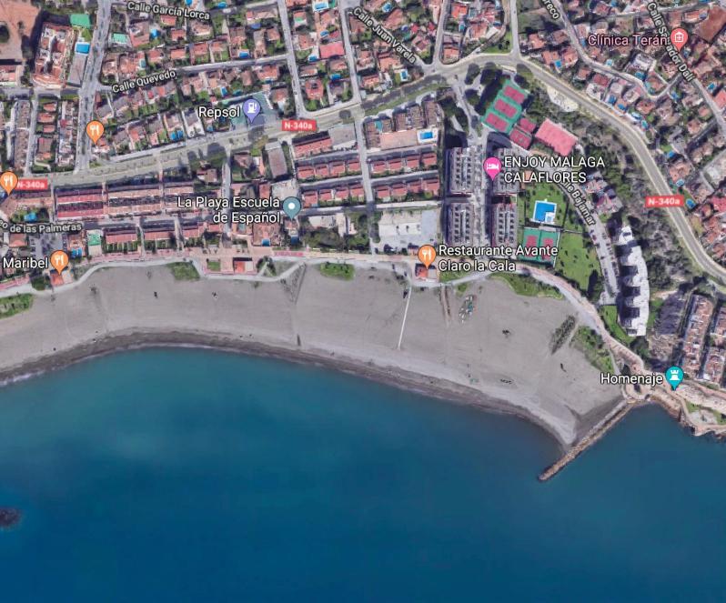 Playa La Cala In Front Of The Beach Free Parking Málaga Extérieur photo